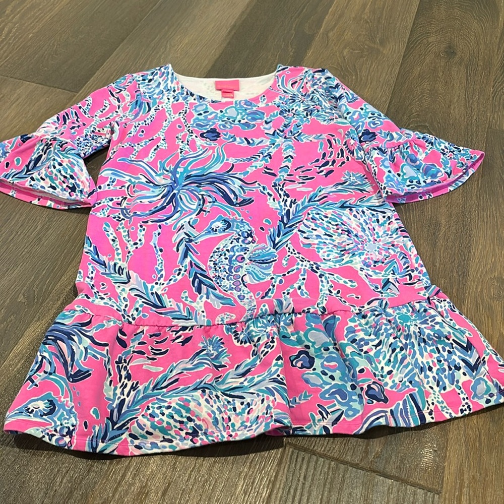 Girls Size 8/10 Large Cotton Lilly Pulitzer dress